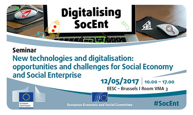 C ZcUz0WsAAZAkJ European Parliament - 12 May - "New technologies and digitalisation: opportunities and challenges for Social Economy and Social Enterprise"